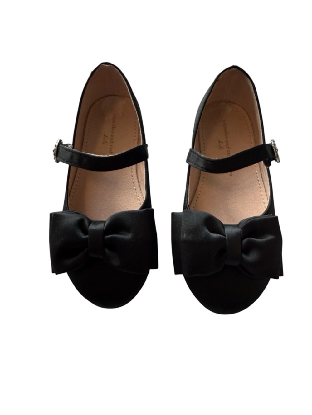 cupcakes & cashmere Black Bow Mary Jane Flats for Kids